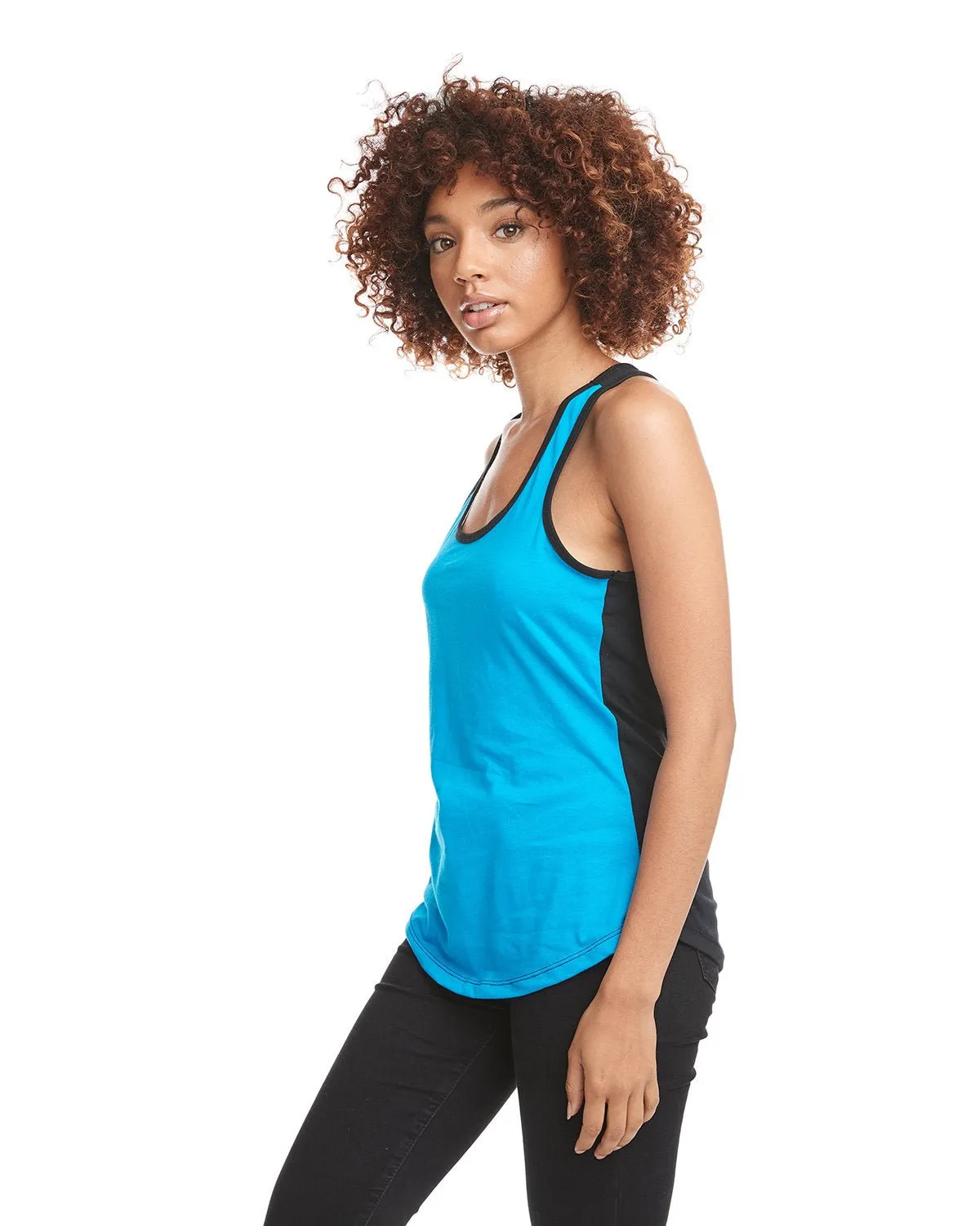 1534-Next Level Apparel-TURQUOISE/ BLACK