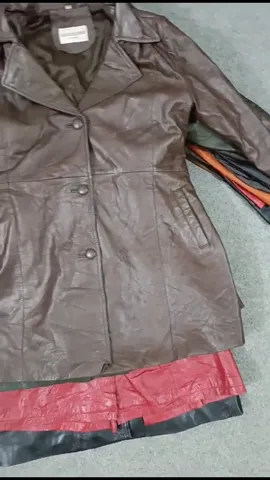 #165 Ladies Y2K Leather Trenches -11