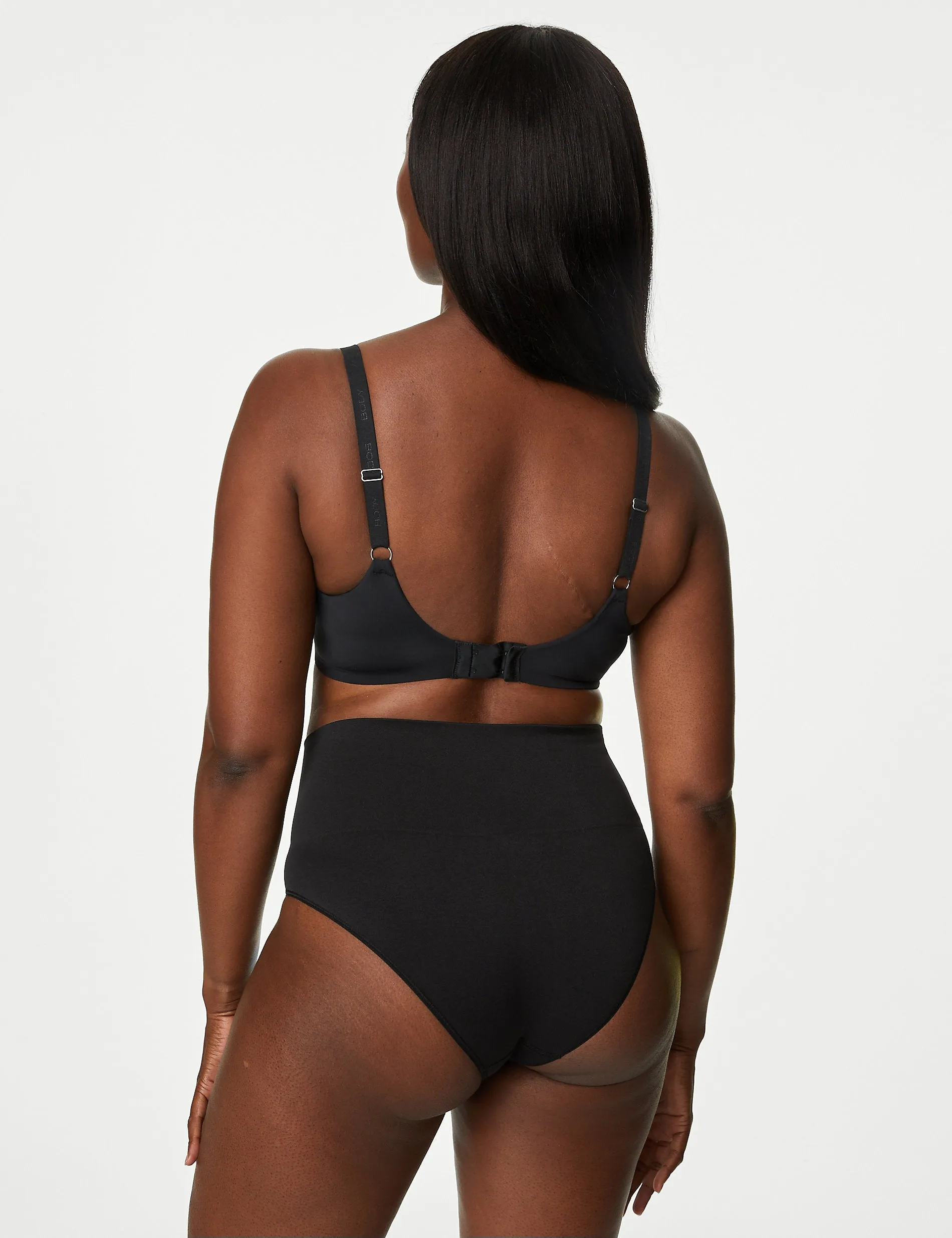 2 pcs. Marks & Spencer Seamless High Knickers with Easy Control, Black