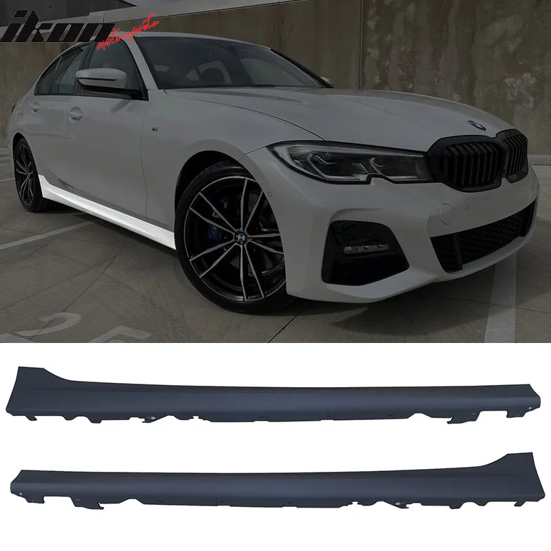 2019-2022 BMW G20 Black M340 Front Rear Bumpers M-Tech Side Skirts