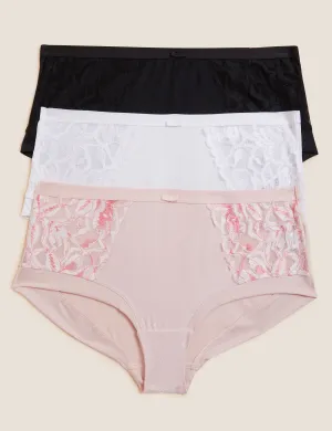 3 pcs. Marks & Spencer Wildblooms high waist breeches shorts