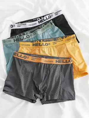 4PCS Men's Underpants Men's Underpants Boxer Trendy Underpants