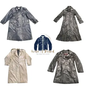 90's Y2k clueless style leather trench coats