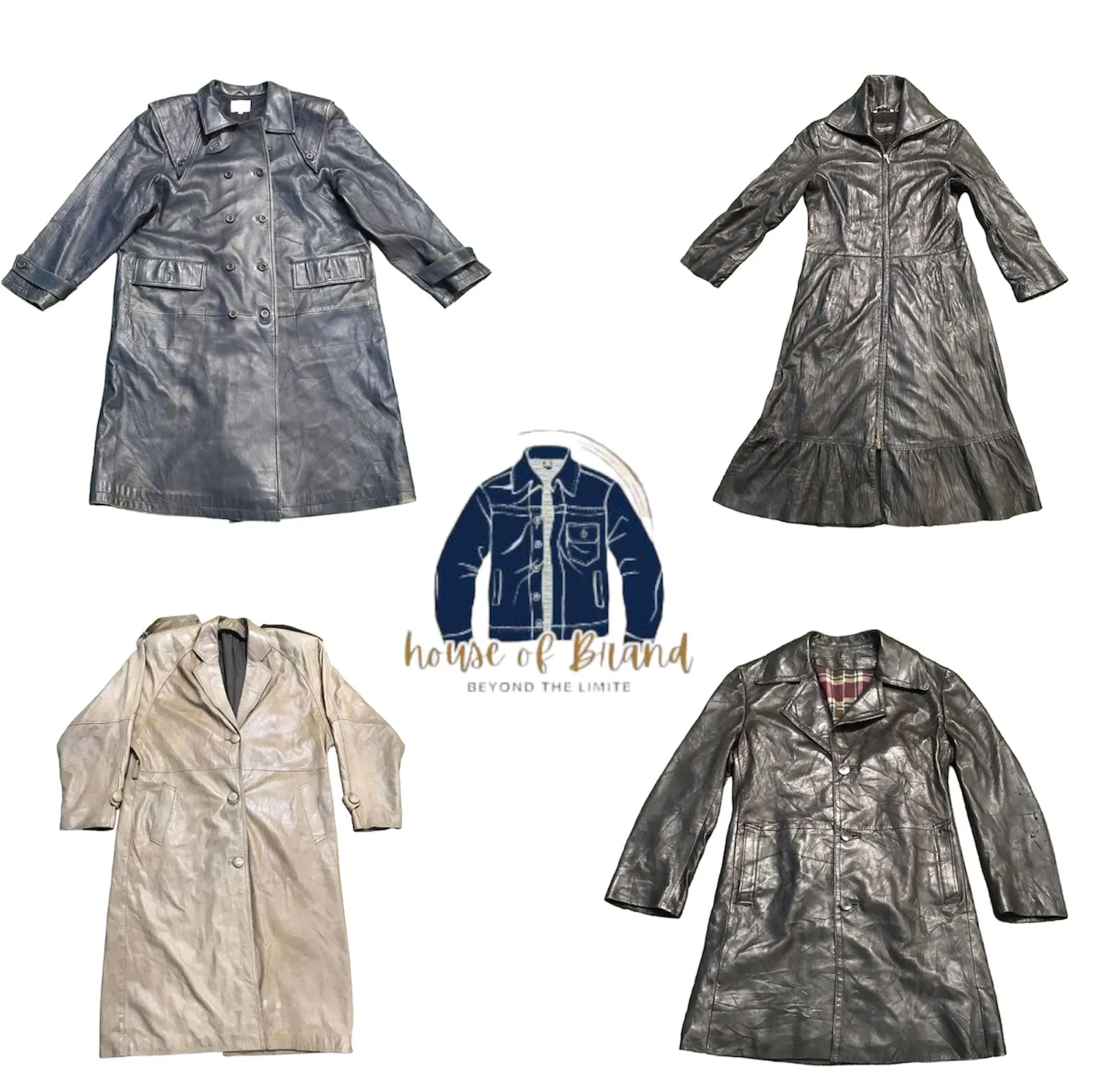 90's Y2k clueless style leather trench coats