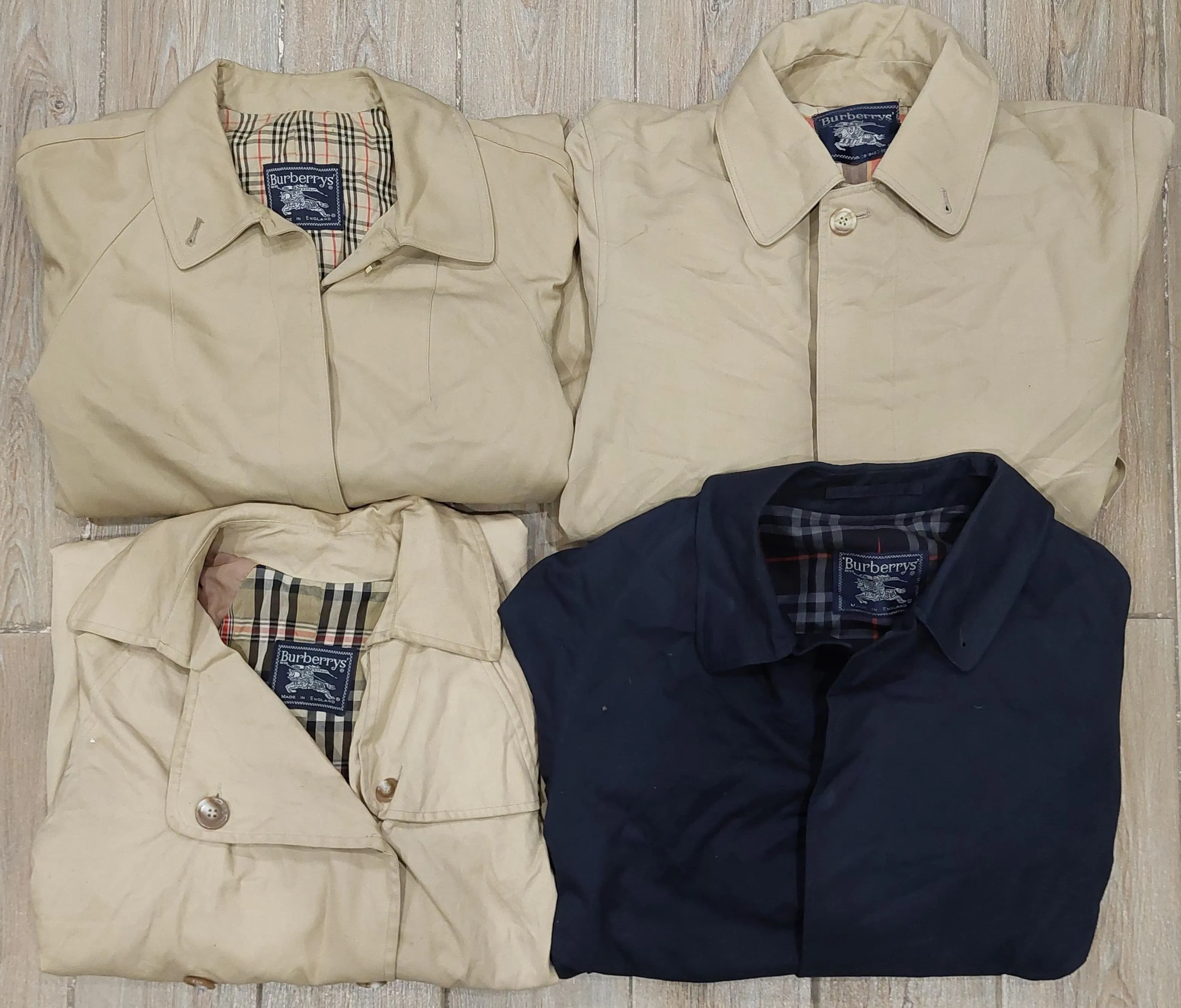 Branded Burberry Trench Coats - 5 Pieces