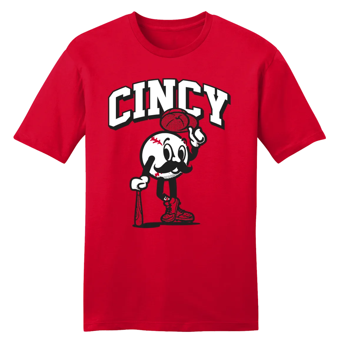 Cincy Baseball Character Cap Off