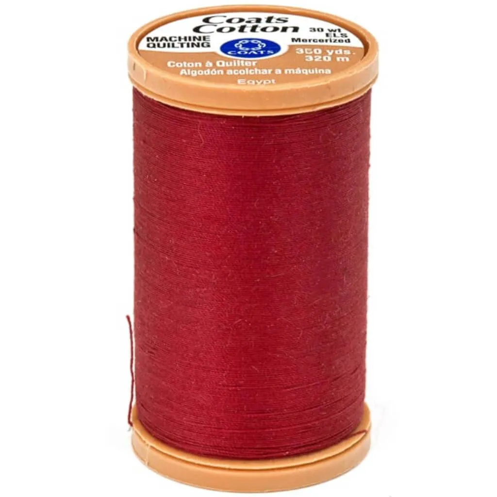 Coats Machine Quilting Cotton Thread 350yds Barberry Red