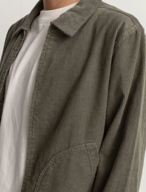 Cord Utility Jacket in Sage