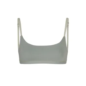 COTTON JERSEY SCOOP BRALETTE | MINERAL