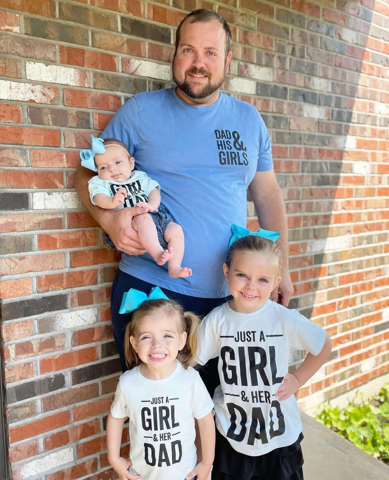 Dad   His Girls (Plural) - Unisex Tee