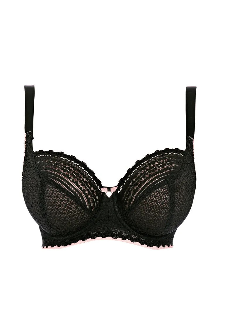 Freya Daisy Lace Uw Balcony K Cup Bra, Noir