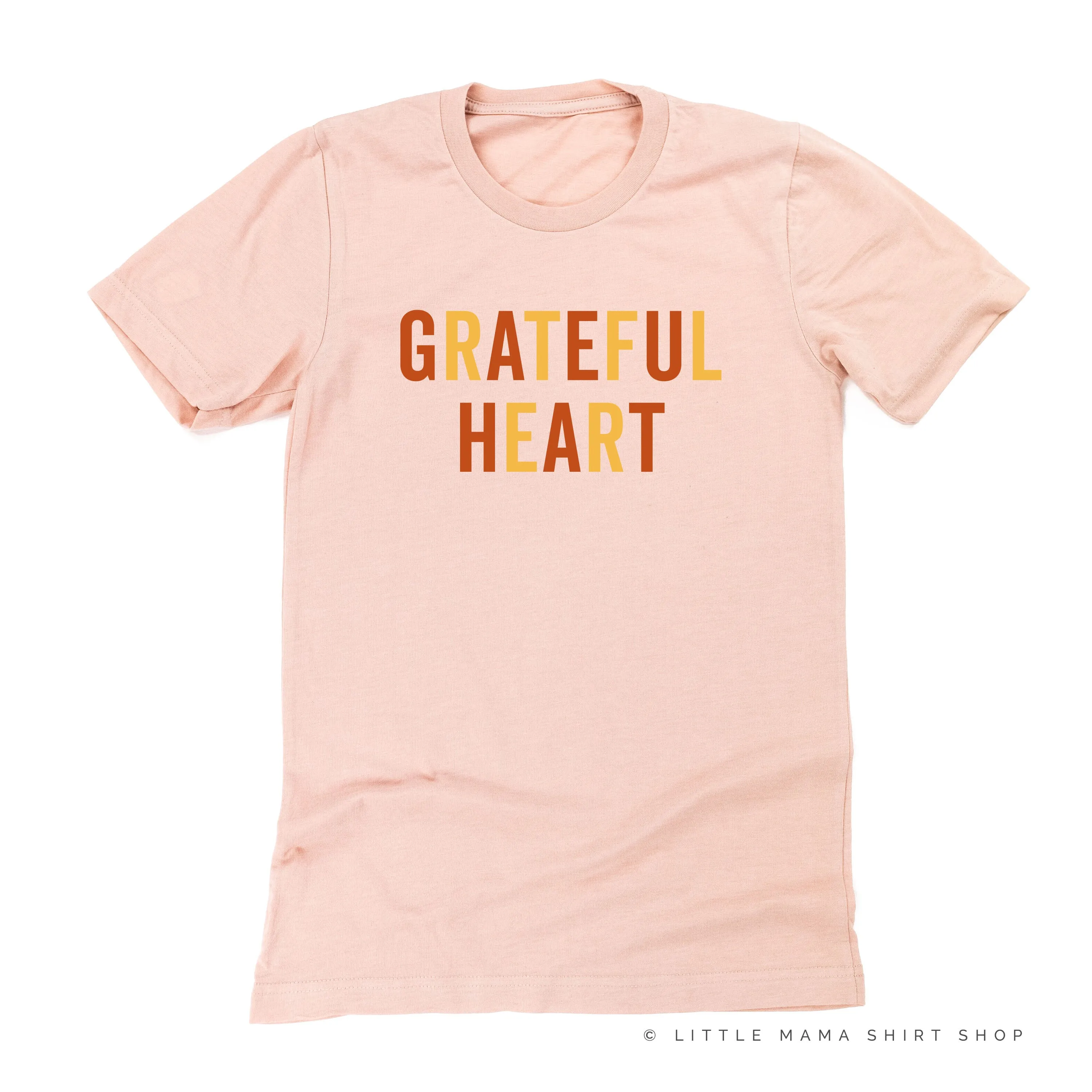 GRATEFUL HEART - BLOCK FONT - Unisex Tee
