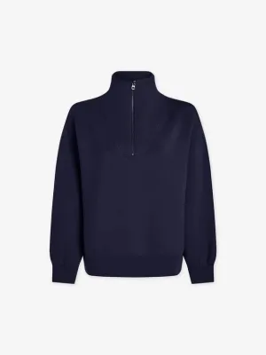 Hawley Half Zip Sweater Blue Nights