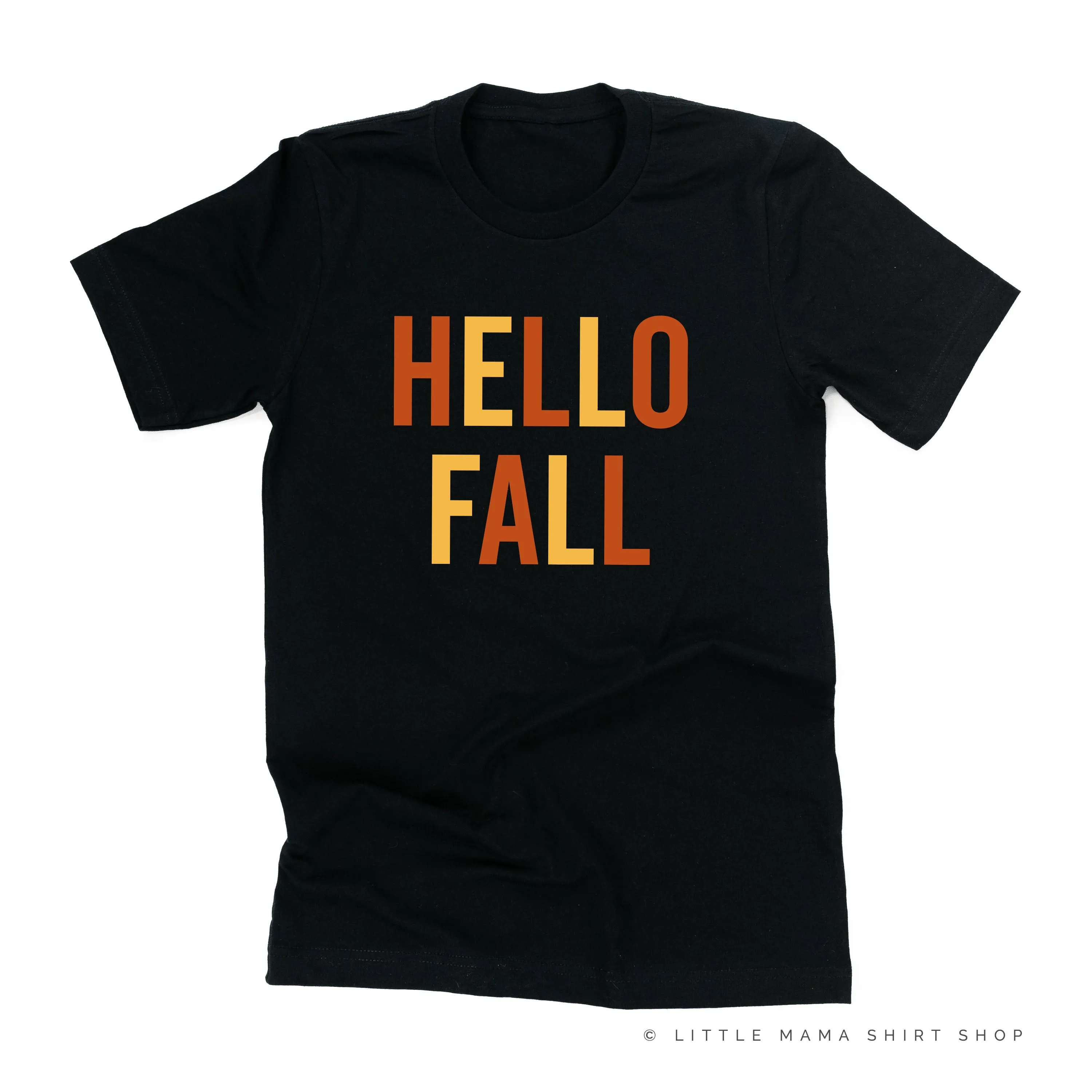 HELLO FALL - BLOCK FONT - Unisex Tee