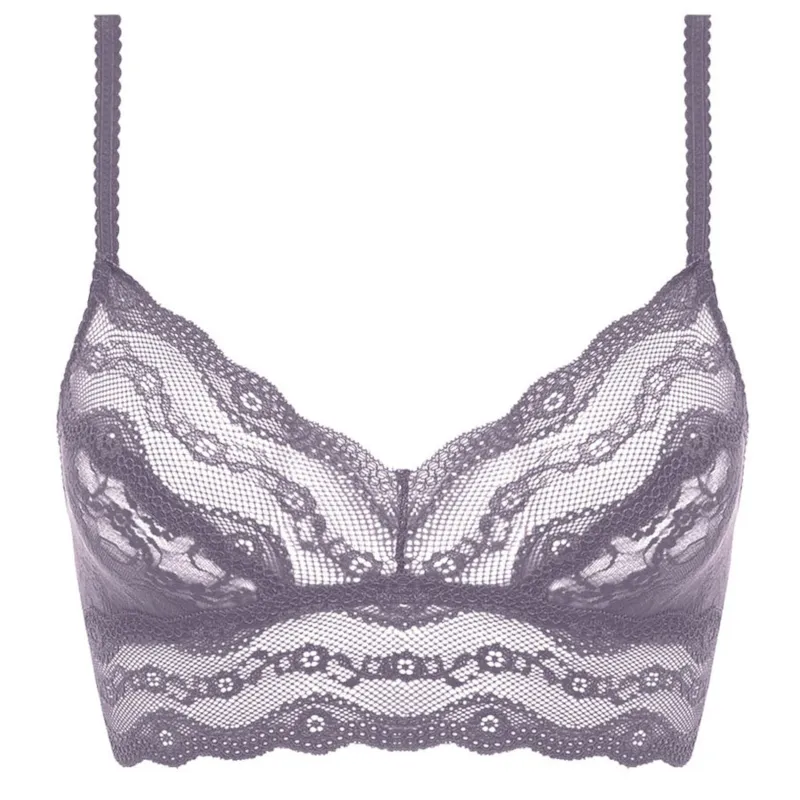 Lace Kiss Bralette Shark Grey - BTemptd