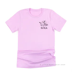 NINA - Bouquet - Pocket Size ﻿- Unisex Tee