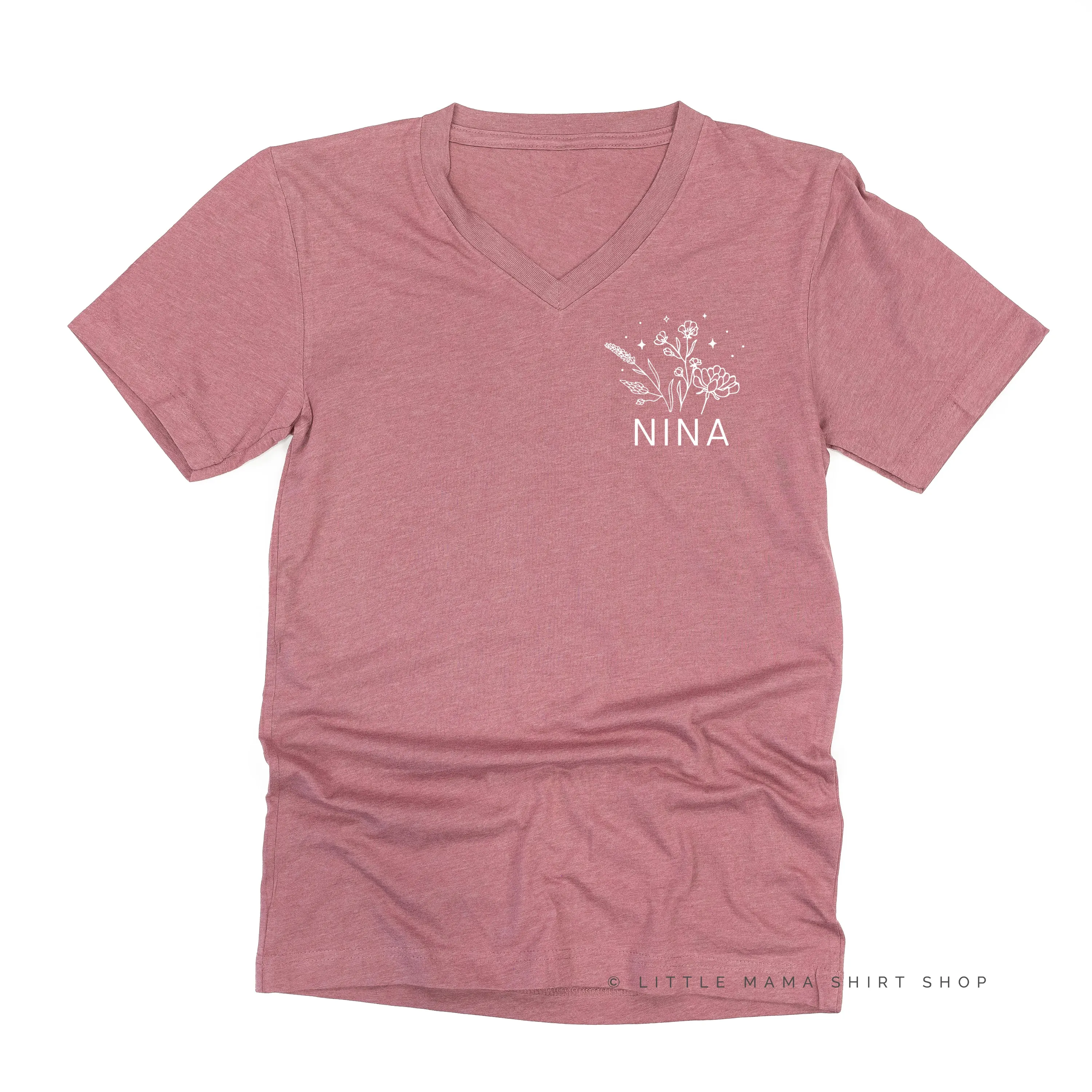 NINA - Bouquet - Pocket Size ﻿- Unisex Tee