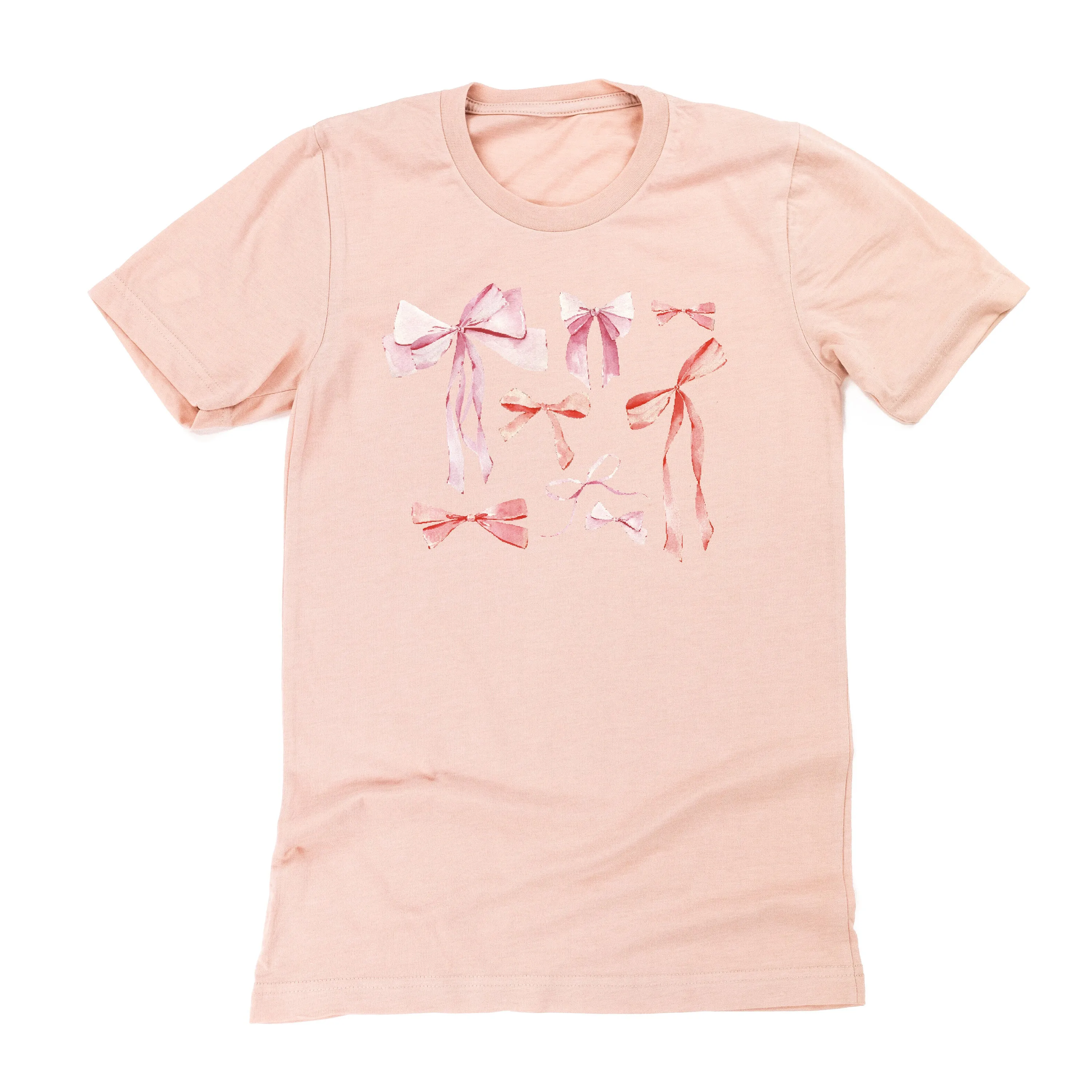 Pink And Red Valentine Bows - Unisex Tee