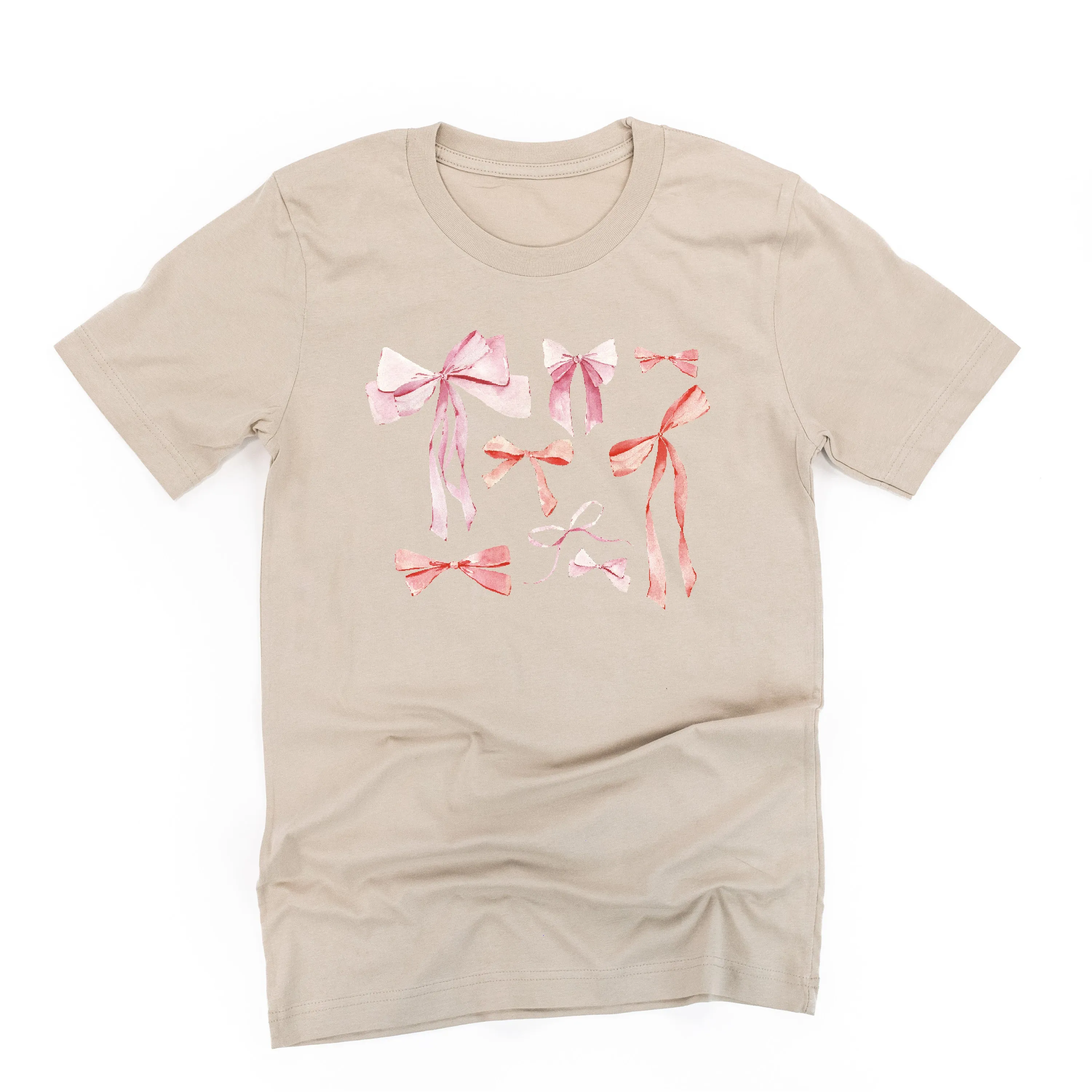 Pink And Red Valentine Bows - Unisex Tee