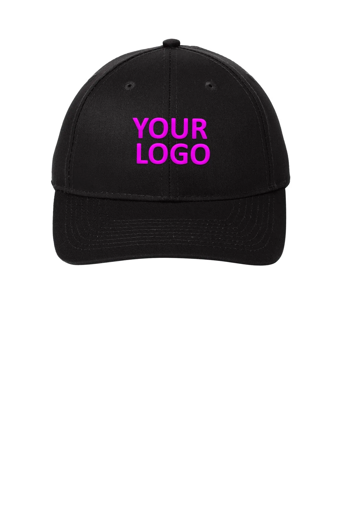 Port Authority Easy Care Customized Caps, Black