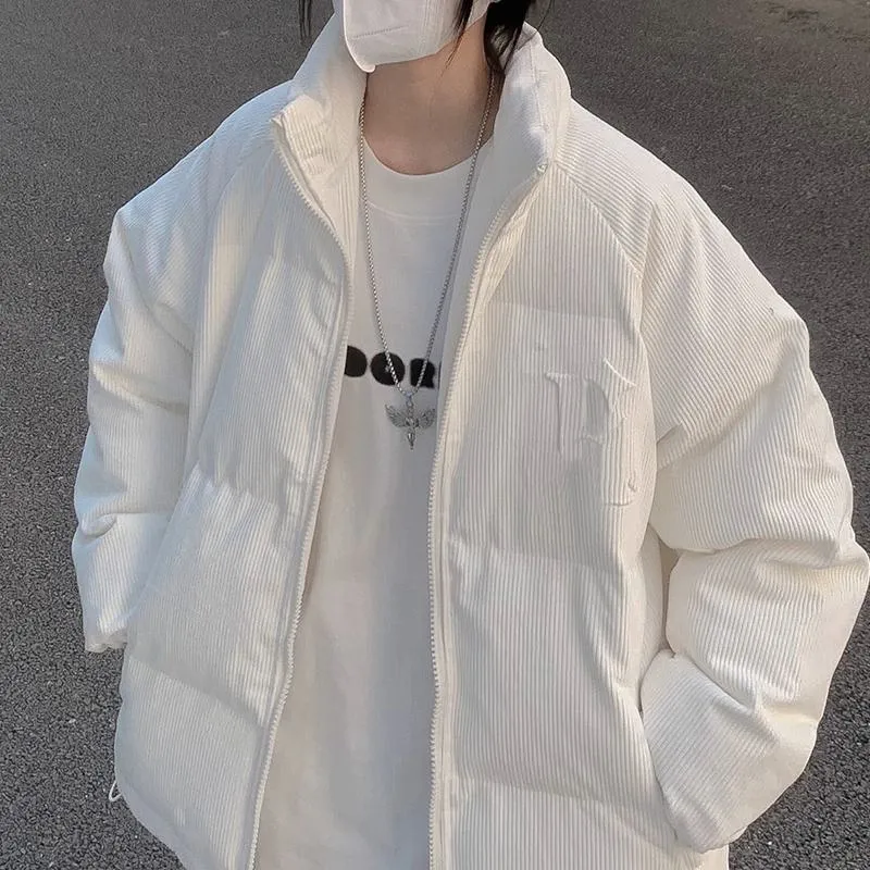 Stand-Up Collar Niche Solid Puffer Jacket