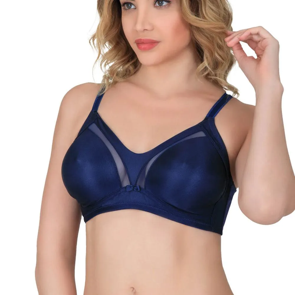 Tulle Detailed Non-wired Minimizer Bra 171