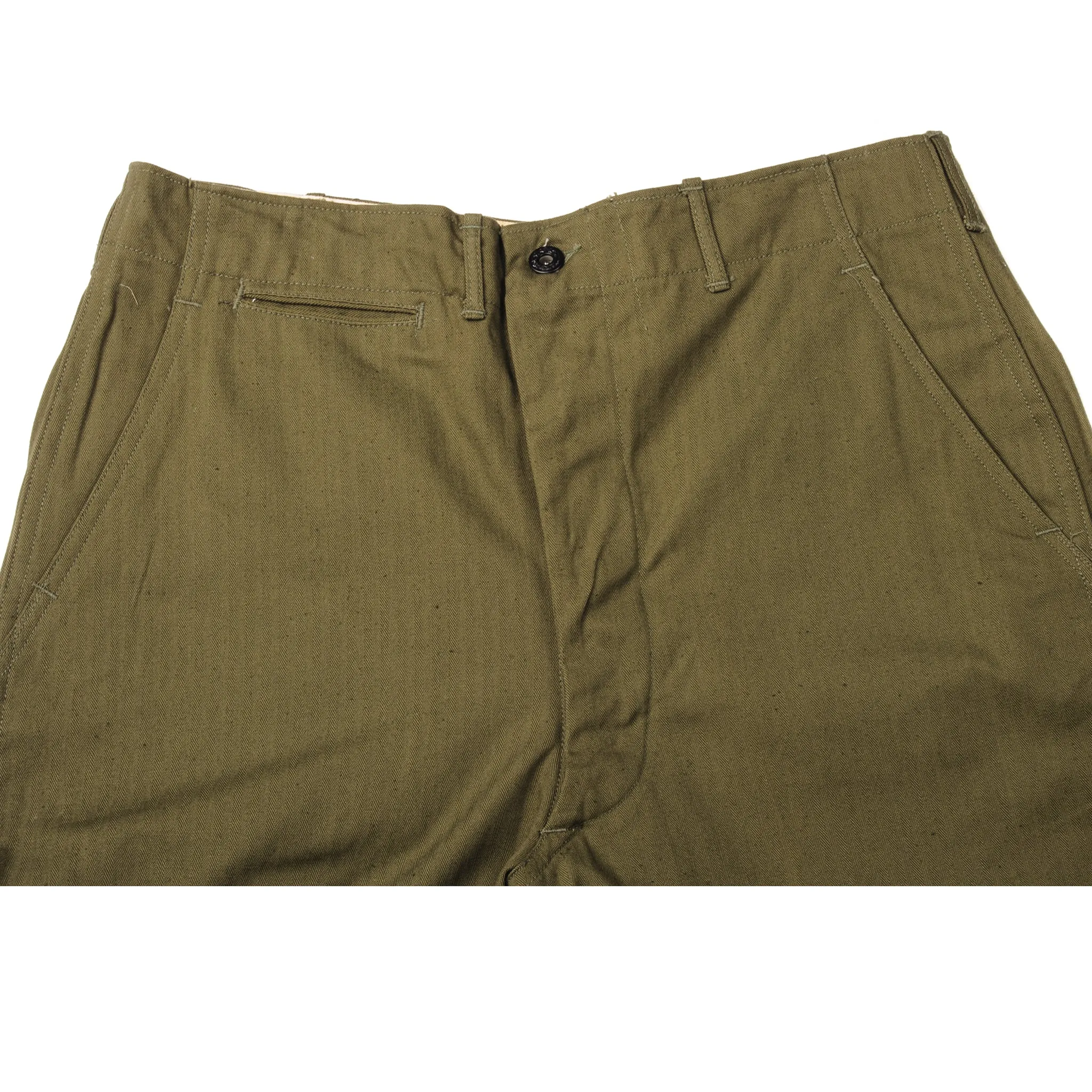 VINTAGE US NAVY FIELD TROUSERS HBT PANTS WW2 SIZE W34 L33 DEADSTOCK